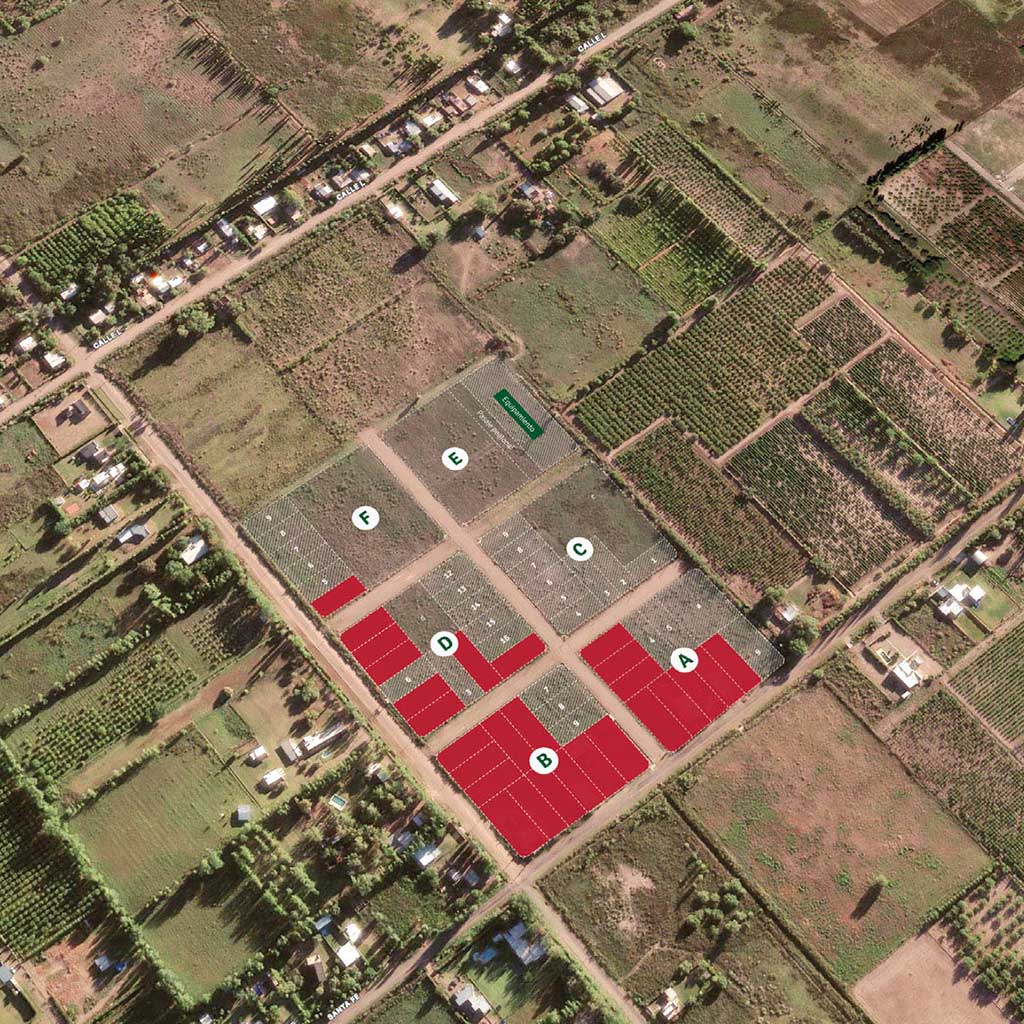 Plano aéreo de Terrazas de Alvear